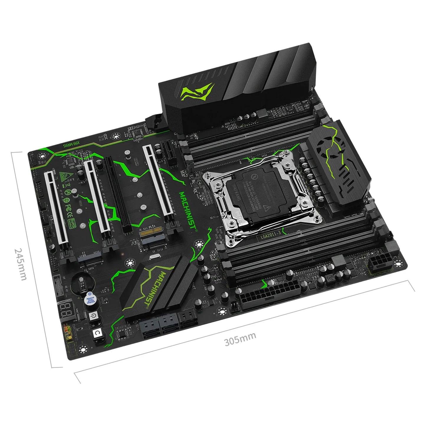 MR9S X99 Motherboard Combo LGA 2011-3 Xeon Kit E5 2690 V4 CPU DDR4 4*16GB RAM 2400MHz. SSD